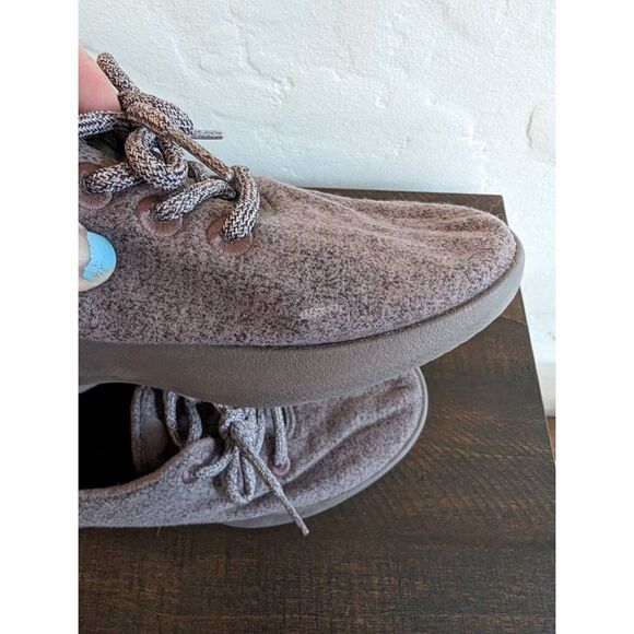 Allbirds Women's The Wool Runner Mauve Pink Lace Up Running Shoes - Size 7 - Picture 7 of 8